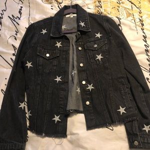 Denim jacket with stars